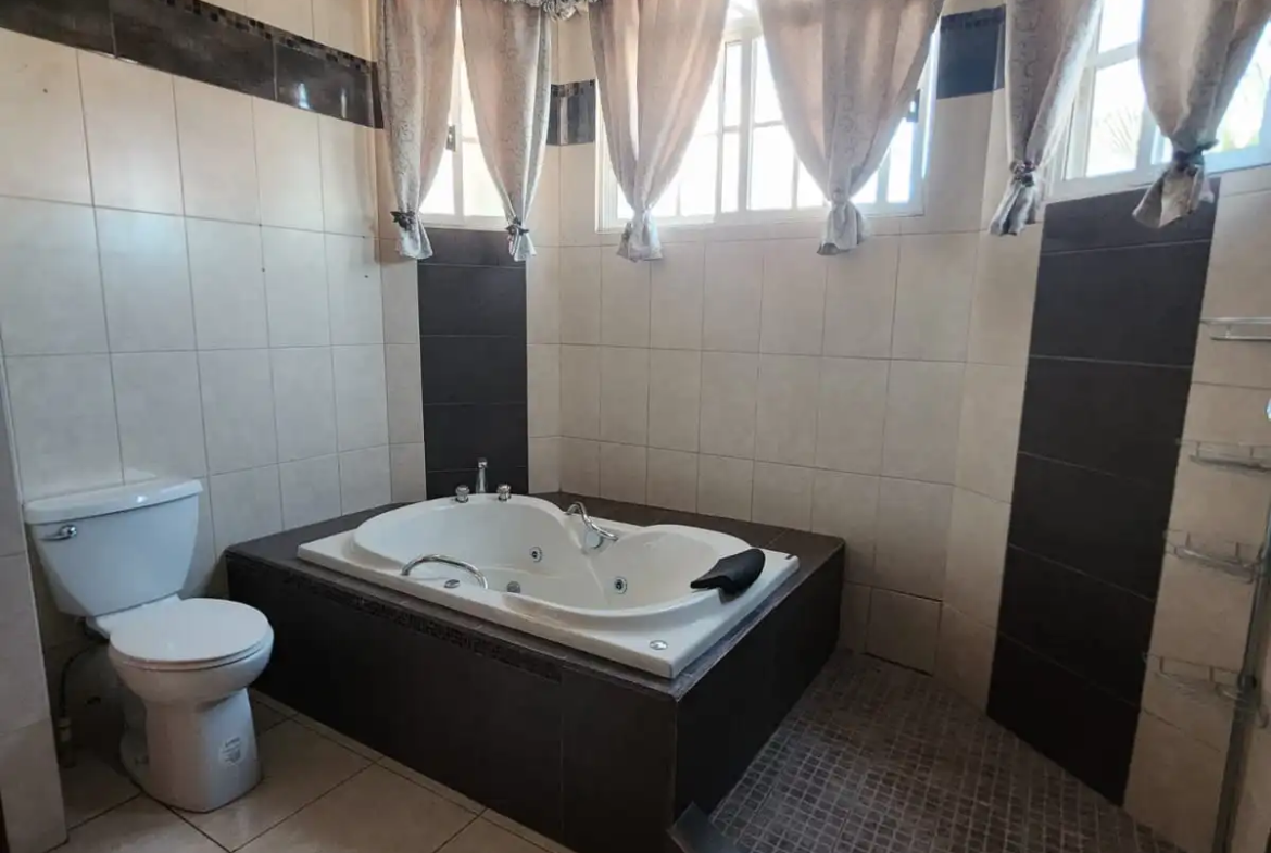 Bañera en habitacion principal